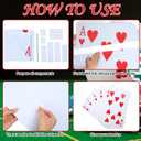 Geelin 1 Pcs 4 ft Casino Night Vegas Party Game Theme Party Decoration Poker Flush Cardboard Stand-up Cutout Freestanding Casino Photo Prop for Poker Night Parties Decoration