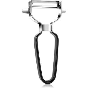 Urbanstrive Stainless Steel Y Shaped Vegetable Peelers For Kitchen, Heavy Duty Potato Peeler Hand, Fruit Peeler Veggie Peeler, Kitchen Food Peelers, Comfortable Handle, Dishwasher Safe, Black