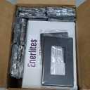 ENERLITES 20 Pack Matte Black Decorator Receptacle with Screwless Wall Plate, Standard Electrical Wall Outlet, 15A 125V, Self-Grounding, 2-Pole, 3-Wire, 5-15R, UL Listed, Non Tamper Resistant