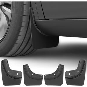 Mud Flaps for Tesla Model Y Juniper 2026, Custom Fit Splash Guards, No Drilling Required, All-Weather Protection, Front & Rear Fender Accessories