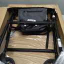 Drive Medical Aluminum Rollator Walker - Fold Up & Removable Back Support - Padded Seat - 6 Inch Wheels - Lightweight Portable Design - Indoor Outdoor Mobility Aid - Black