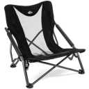 Cascade Mountain Tech Folding Camp Chair for Camping, Beach, Picnic, Barbqeues, Sporting Events with Carry Bag (Black)