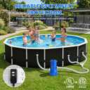 Above Ground Pool Filter Pump, 1000 GPH Powerful Swimming Pool Cartridge Filter Pump, ETL Certified Water Circulation and Filtration System with GFCI Protection - Keep Water Crystal Clean