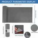 Foam Toolbox Liner Drawer Mat 1/8 Inch Thick X 24 Inch Wide X 24 Ft Long Gray, No Slip for Protecting Cabinet, Garage, Cart, Tool Box, 24"W x 288"L