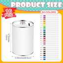 Tandefio 16 Pcs DIY Coin Piggy Bank Metal Money Piggy Bank Saving Box Operation with 24 Acrylic Paint Markers Craft for Creative Gift Boys Girls Birthday Party Supplies (White)