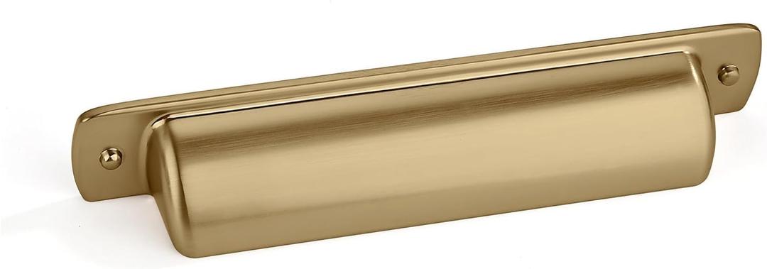 khtumeware 10 Pack 4"(102mm) Vintage Drawer Pulls Champagne Bronze Cabinet Bin Cup Pulls Kitchen Hardware Cabinet Handles Drawer Handles Knobs.