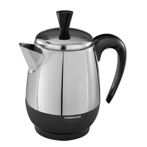 Farberware 4 cups Black/Silver Percolator