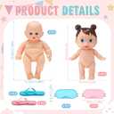 24 Pcs Funny Baby Shower Chancla Toss Game, Throw the Chancla at Naughty Baby Doll, Party Activities for Gender Reveal, Fiesta Decorations(Mixed)