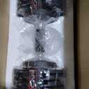 CAP ADJUSTABELL 25 lb  Adjustable Dumbbells with Contoured Full Rotation Handle, Honeycomb Chrome and Black Handle