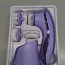 Facial Cleansing Brush Face Scrubber Exfoliator Rechargeable IPX7 Waterproof Electric Spin Cleanser Device for Exfoliating, Massaging and Deep Cleansing Removing Blackhead, Face Massaging (Purple)