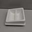 Recessed Ceramic Toilet Paper Holder White TP Bathroom Toilet Paper Holder 7 Inch Wall Mount Niche Recessed Tissue Box Roll Built in Bathroom Smooth Glazed Finish Easy to Install for Kitchen