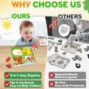 2 x Farm Animal Wooden Puzzle for Toddlers 1-3, Sensory Montessori Toy Classroom Preschool Learning Activities Educational Toy Christmas Stocking Stuffer Gift for Girls 3-5, Boys 2 3 4 5 Year Old Baby