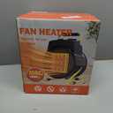 Outdoor Heater for Patio, 1500W Electric Garage Outdoor Heaters with 3 Modes, 3s Fast Heating, with Overheat Protection, Electric Space Heaters for Patio, Garage, Greenhouse, Office (Black)