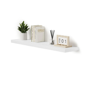 Vivelove Single Floating Shelves 48 Inches, 48 x 10 inch Deep x 1.8 in Thick, Long Wall Shelves Heavy Duty 80 lbs for Bedroom, Living Room, Kitchen, Office, Modern Shelf Book Home Decor, White