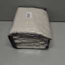 96 Inch Living Room Curtains Natural Taupe Linen Pleated Drapes Back Tab Ceiling Track 8ft Light Filtering Privacy Rustic Cabin Farmhouse Sheer Window Curtain Decor Design for Bedroom 2 Panels Set