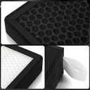 HEPA Cabin Air Filter with Activated Carbon Bean, Tested 99.95% Filtration, Zero deformation, CF12450 for JEEP Gladiator (2020-2025), JEEP Wrangler (2018-2025), NOT for Diesel Engines