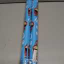 2 x Vnaaem Funny Christmas Wrapping Paper Roll - 17 Inches X 33 Feet - for Adult Women Men - Reversible Holiday Wrapping Paper Blue Naughty Santa Stripe Pattern Great for Holiday