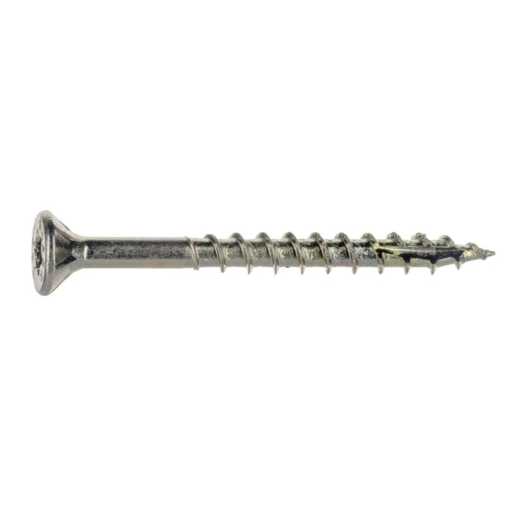 #8 x 1-3/4" Saberdrive Star Drive Multi-Purpose Construction Screws 1 LB, Approx. 166 Pieces, Durable Wood Screws, Serrated Thread for Secure Fastening, Avoid Cam Out