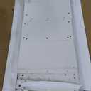 Tribesigns 55.12 in. White Wood Reception Desk 7-Color LED Lights Modern Front Desk Counter Checkout Counter Lobby Retail