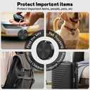 Tracker Tag for Android-4 Pack Android Tracker Tags Compatible with Google Find Hub App (Android Only) Bluetooth Tracker Item Finder for Key, Wallets, Backpack, Suitcases, IP67 Waterproof, Black