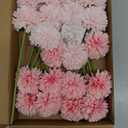 Mandy's Pink Artificial Ball Chrysanthemum 12 Stems Faux Flowers with Bendable Stems for Valentine's Day and New Year Decorations DIY Wedding Centerpiece Fall Decor Home Arrangements