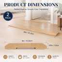 CroBlissful 2 Pack 36" X 6" X 5/8" Red Oak Threshold, Wood Door Oak Threshold for Interior Doorways Reducer, Unfinished Overlap Floor Transition Strip, for Interior Doorways