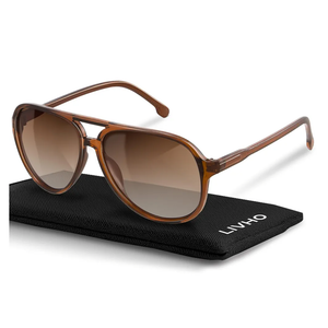 livho Trendy Polarized Aviator Sunglasses Women Men, Retro Sun Glasses for Women Men 2025, Oversized UV Protection Shades