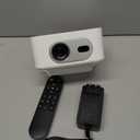 2026 Smart Projector 4K & 8K Support, Portable Projector with WiFi 6 and Bluetooth 5.4, Auto Focus & Vertical Keystone, 180Rotatable, Mini Proyector for Outdoor Home HY300Max (White + Silver)