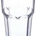 Carlisle FoodService Products Louis Tall Tumbler for Restaurants, Catering, Kitchens, Plastic, 16 Ounces, Clear, (Pack of 24)