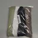 4 Pieces Women's Crop Tops Cotton Basic Tank Tops Racerback Sleeveless Sports Workout Crop Tank Tops (Black,white,coffee,olive)