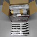 Mini Loaf Pans with Lids and Spoons (100 Pack, Mixed color, 6.8oz) Rectangular Aluminum Foil Baking Pans