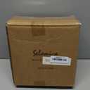 Selamica Porcelain Square Dessert Salad Pasta Plates 7.6 inches ceramic plates set of 6 microwave/dishwasher/oven safe, Assorted Colors