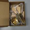 48Pcs Charcuterie Boards Accessories Gold Charcuterie Utensils Butter Spreader Knives Set Stainless Steel Cheese Mini Serving Tongs Spoons Forks Dipping Bowls Toothpick Flags Utensil for Pastry Making