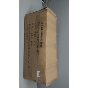 4FT Pre-lit Artificial Mini Christmas Tree, Small Xmas Trees with 100 Lights, 8 Mode Timer and Cloth Bag Base for Home, Office, 1 Pack