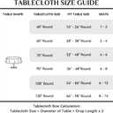 Softalker Round Tablecloth, Waterproof & Stain Resistant Table Cloth Wrinkle Free Fabric Washable 210GSM Polyester Table Cover for Dining/Party/Outdoor - 90 inch,Navy Blue