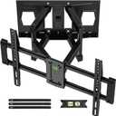 Full Motion Mount, USX MOUNT UL Listed TV Wall Mount for Most 42-84 inch TVs, Holds up to 120lbs, Max VESA 600x400mm, Swivel TV Bracket with Dual Articulating Arms Tilt Rotation Fits 16" Wood Stud (Moveable 42-84inch)