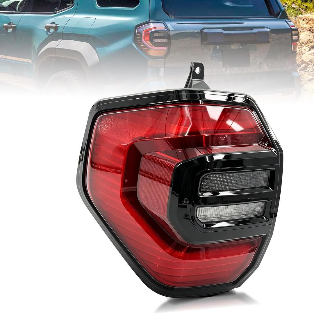 LED Tail Light Assembly Compatible with Toyota 4Runner 2025-2026 Left Side | Driver Side Rear Brake Lamp Taillight, Plug and Play, 4-Pin Connector, Replaces 81561-35410 8156135410