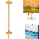 RattanView Adjustable Tabletop Easel Stand for Picture Frame up to 16.5" H Metal Gold Floating Picture Frame Stand Table Easels for Display for Signs Photos Art