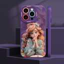 SMAIGE Designed for iPhone 11 Case 6.1", Ultra Slim Shockproof Protective Phone Case, Cute Kawaii Cartoon Lovely Girl Design for Kids Teens Young Girls Women (Purple)