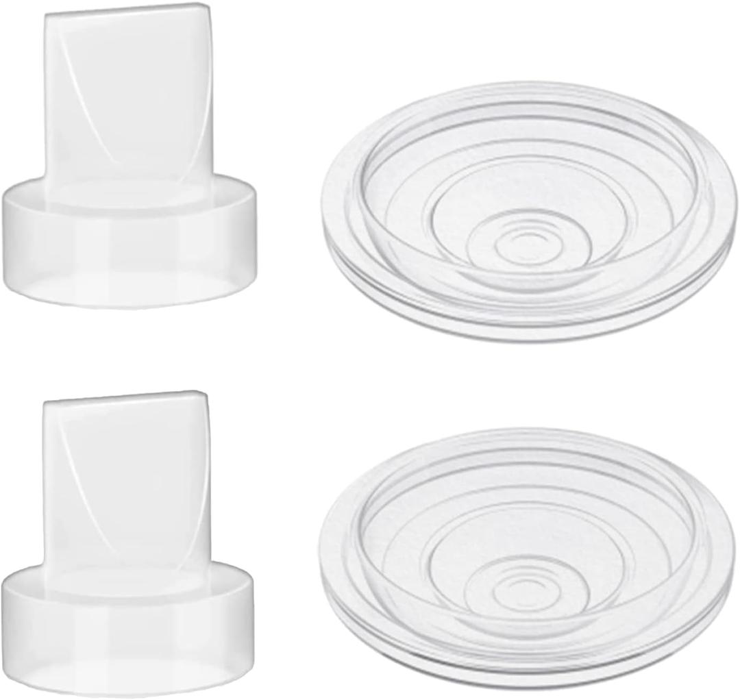 S9/S12/S9pro/S12pro Duckbill Valve and Silicone Diaphragm, Compatible with NaNaLazy/TSRETE/momcozy, Wearable Breast Pump Replacement Parts Accessories (4 Piece Set)