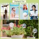 17 Oz 2 Weeks Glass Plant Watering Globes Large Vacation Water While Away Indoor Outdoor Potted Plant Slow Release Self Watering Bulbs Devices Planter Insert (Iridescent Large 3-Pack)