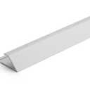 Satin Silver 8mm x 84 in. Aluminum Reducer Floor Transition Strip