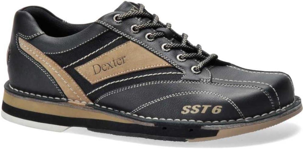 Dexter Men's SST 6 LZ Bowling Shoes, Black/ Stone, 10.5