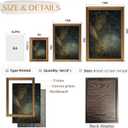 CHMMART Vintage Gold Framed Wall Art Moody Forest Firefly Canvas Art Prints Boho Nature Woodland Pictures Wall Decor Dark Academia Cottagecore Paintings Artwork for Living Room Bedroom 16x24in