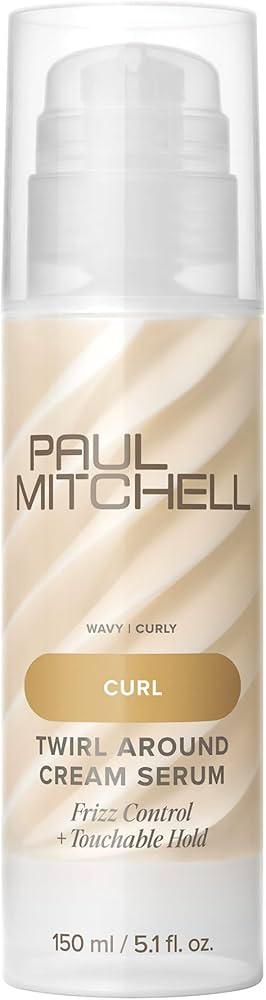 Paul Mitchell Twirl Around Cream Serum, Frizz Control, Touchable Hold, For Curly + Wavy Hair, 5.1 fl. oz