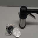 Stainless Steel Cookies Press,Cookie Press Gun Kit with 13 Cookie Discs and 8 Piping Tips for DIY Christmas Cookies Maker