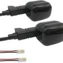 2Pcs Rear Motorcycle turn signals Winker Indicators light for Yamaha BWS 50 100 125 ZUMA/50F/50 FX ZUMA 125 (Smoke)