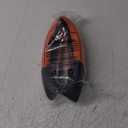 Microfiber Leather Steering Wheel Cover Large for Ford F150 F250 F350 RAM 4Runner Tacoma Tundra Range Rover Model X Model S, Breathable, Anti Slip, 15.5 inch to 16 inch, Black with Orange