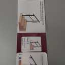 VIVOSUN Outdoor Handrail, 3 Step Stair Handrail, 40" x 36" Fits 1 to 3 Steps, Wrought Mattle Iron Handrail for Concrete Steps, Porch Steps, One-Step Assembly, Black