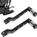 Motorcycle Front Rear Shift Levers w/Shifter Pegs Heel Toe Shift Linkages Foot Pedals Edge Cut Shift Pegs for Harley Touring Softail Road Glide 1986-2025